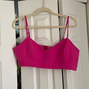 Nasty Gal pink bralette. No tags but never worn! Has matching blazer and pants.